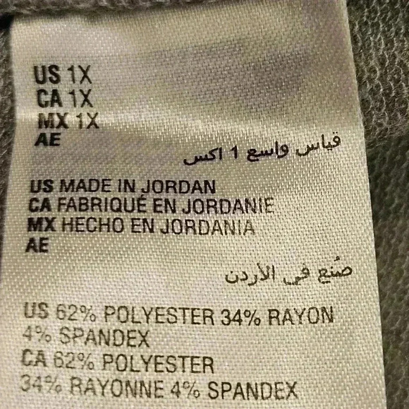 Ideology Gray Long Sleeve Round Neck Side Snap Long Tunic Plus 1X EUC - Picture 13 of 14